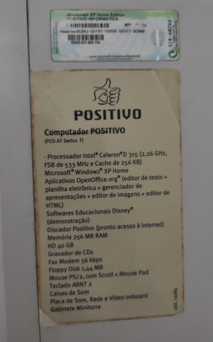 Pc Gamer Antigo Com Windows Xp - Retrô Vintage