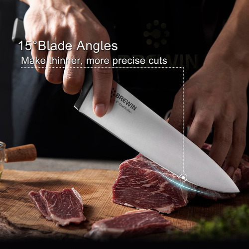 Brewin Juego De Cuchillos Profesionales De Chef 3pcs, Jue...