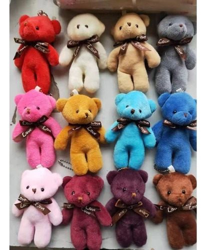 60 Unidades Mini Osito De Peluche De 12 Cm