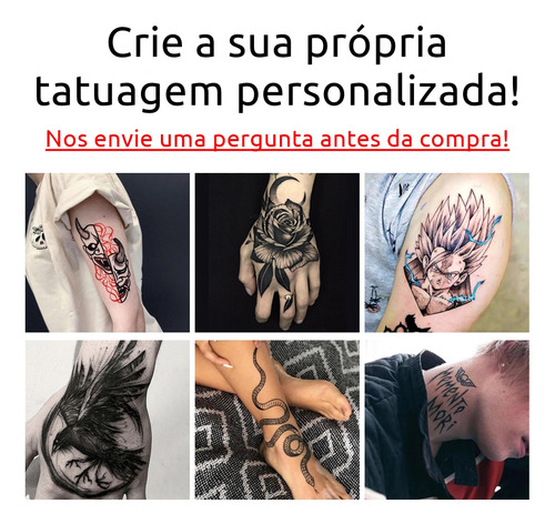 Tatuagem Temporária - Briga Anjos E Demônios Real - Unissex