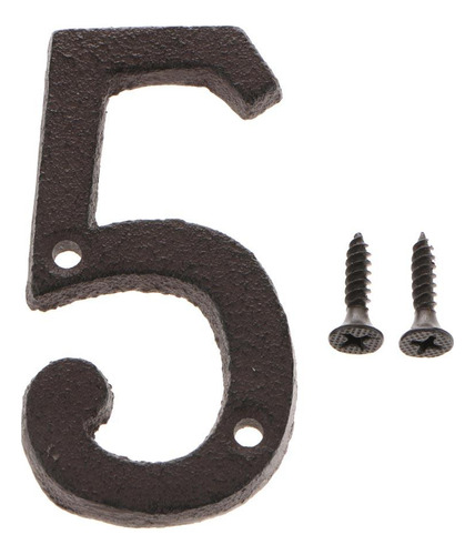 Número De Puerta De Casa De Hierro Forjado 3pcs Número De