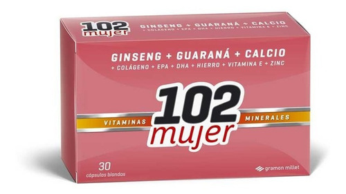 102 Mujer Vitaminas Minerales 30 Capsulas Blandas
