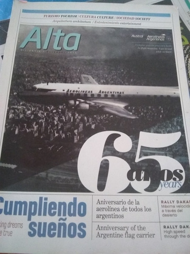 Revista Alta Aniversario De La Aerolínea Diciembre 2015