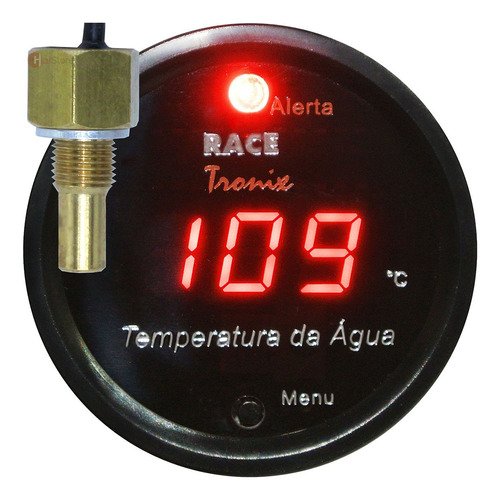 Medidor De Temperatura Da Água Digital Vermelho Com Sensor