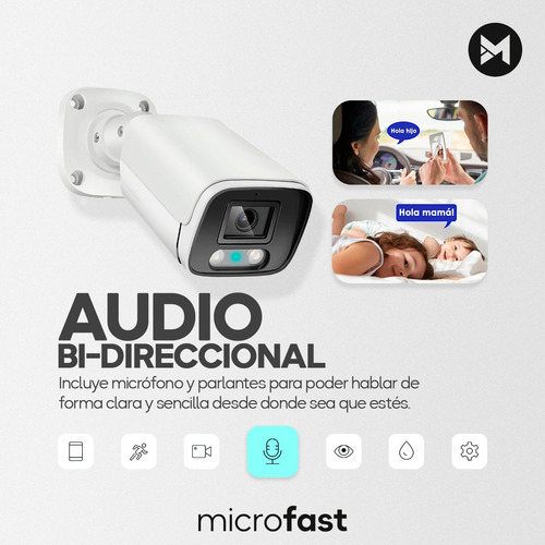 Cámara Wifi Ip Full Hd 1080p Sinovision Exterior Audio Mic