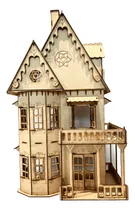 Comprar Casita De Muñecas  Fibrofácil Mdf Gotica  Para Barbies!!