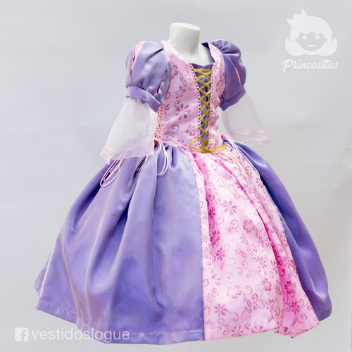 Vestido Rapunzel Princesa Disfraz