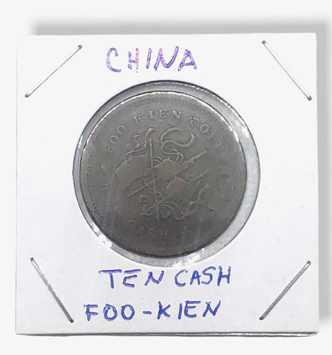 Moneda Cobre De República Popular China Ten Cash Foo-kien