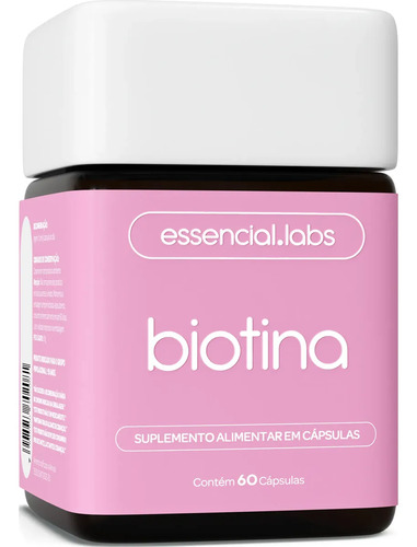 BIOTINA 45mcg - Fórmula Avançada para os Cabelos, Pele e Unhas - 60 doses