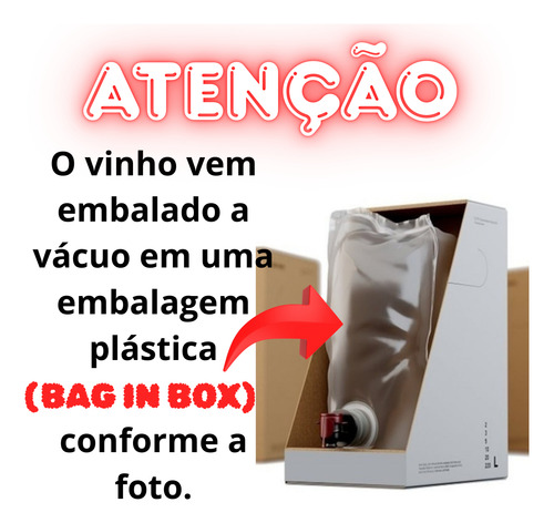 Vinho Tinto Porta 6 Em Bag In Box - 3l