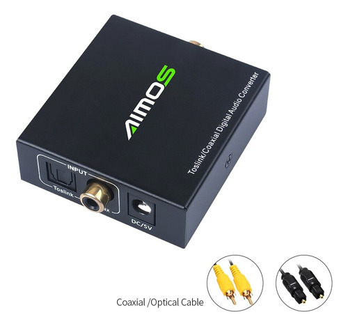 Adaptador Coaxial Aimos Optical Toslink A Bidireccional