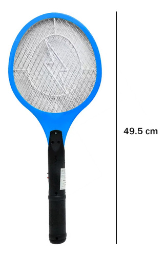 1 Raqueta Electrica Atrae Y Mata Mosquitos Led Recargable