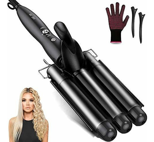 Hair Waver, Varita De Rizador De 3 Barriles Plancha De Pelo