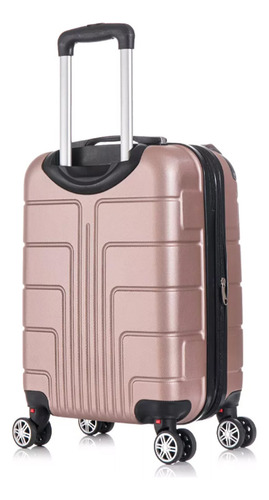 Se permite llevar bolsa de viaje, avión de 10 kg, 55 x 35 x 25 cm, color rígido, oro rosa