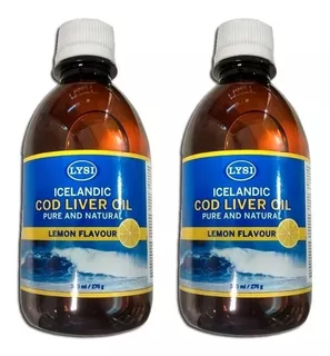 Aceite De Hígado De Bacalao Lysi Autentico Pack X2