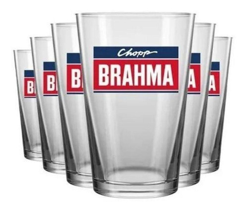 Jogo De Copos Caldereta Brahma 350ml Nadir 6 Peças - Incolor