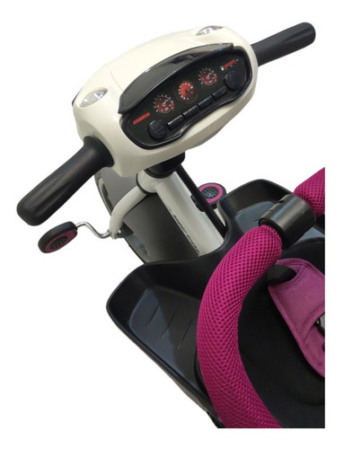 Triciclo Para Niños De Lujo Giratorio Llantas Aire Luz Color Púrpura