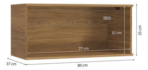 Armário Aéreo Celeste Kappesberg 100% Mdf 1pt Verde 80cm