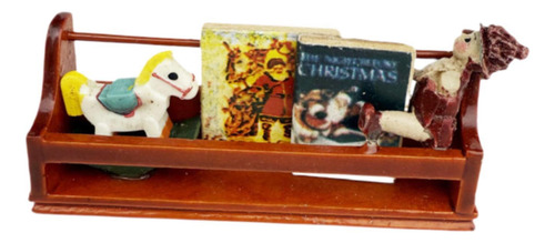 1:12 Estantería De Muñeca Estantería De Almacenamiento De