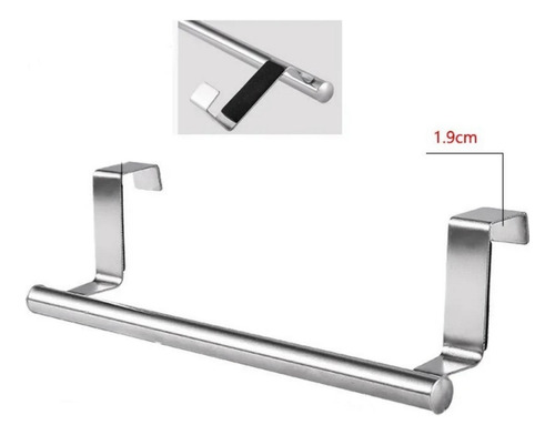 Soporte Acero Inoxidable P Repasador Enganche Puerta 36cm