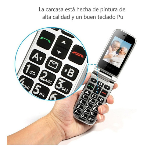 3g Teléfono Móvil Para Personas Mayores Teclas Grandespara