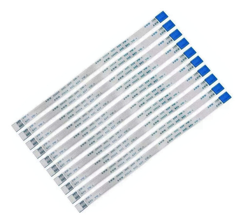Fweaad 10 Cables Plano Flexible Fpc Ffc 12 Pin Tipo B Por
