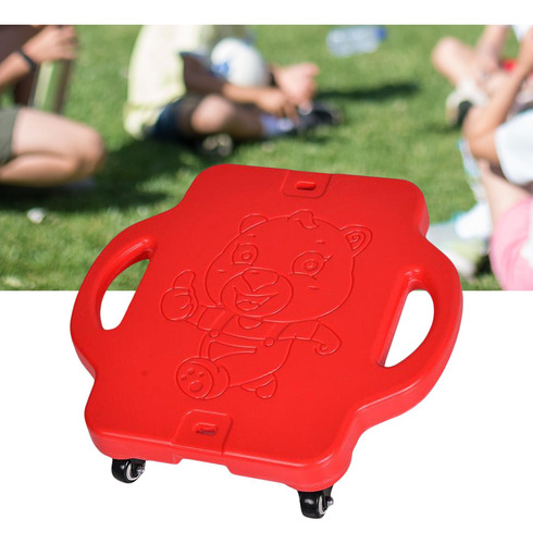 Scooter Board Scooter Plano Deportivo Portátil Para Rojo