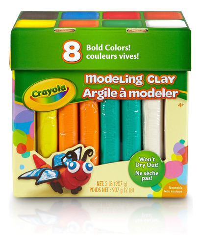 Arcilla Modelar Colores Vibrantes, 0.91kg, Regalo Niños 4 Añ