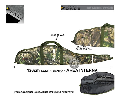 Capa Case Arma Luneta Aeg M4 Airsoft Estojo Tactical Folha
