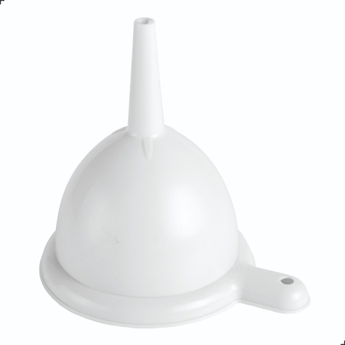 Funil Pequeno De Plastico Branco Cozinha 11cm Branco