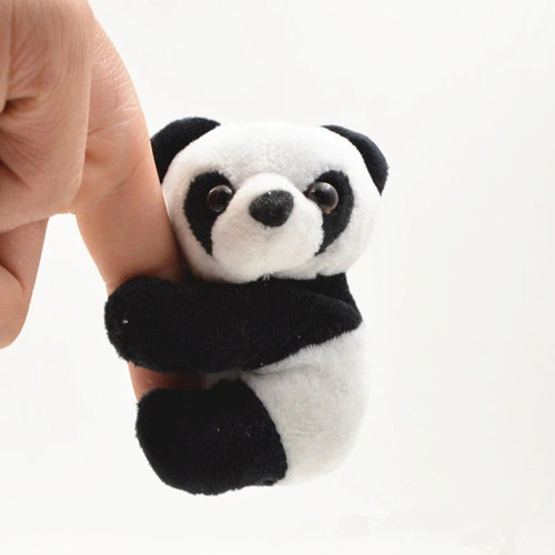 Peluche Oso Panda Clip Adorno Sujeta Cortina Notas Tierno