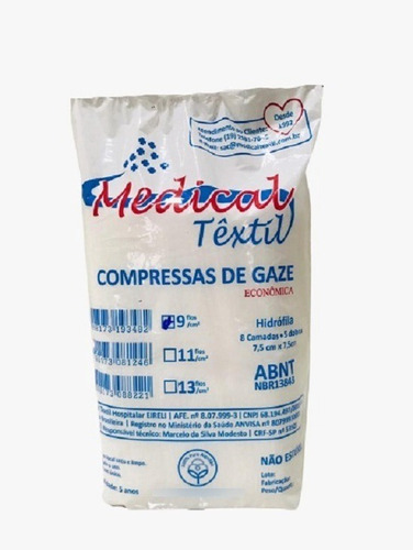 Imagem 2 de 4 de Gazes Hidrófilas C/100 Unidades Farmácia ( Não Estéril )