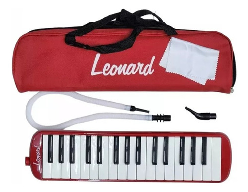 Flauta Melódica Leonard 32 Teclas  Piano Funda +accesorios
