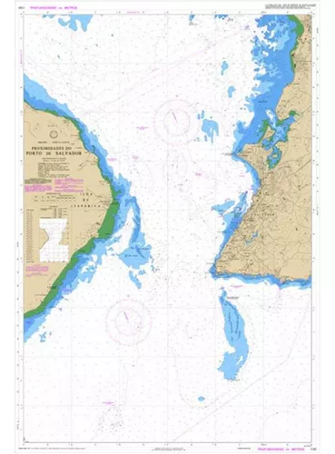 Carta Náutica 1101 Proximidades Do Porto De Salvador