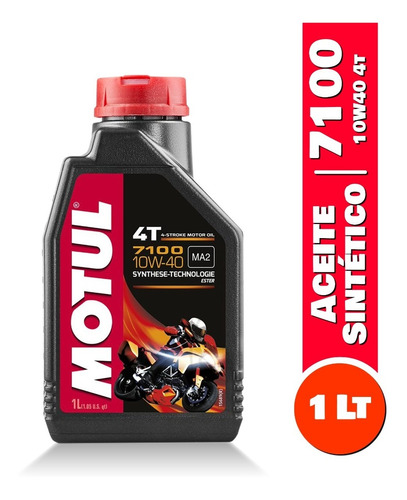 Aceite Para Moto 7100 10w40 4 Tiempo Sintético Motul 1lt