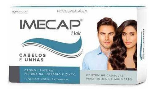 Imecap Hair 60 Cápsulas Original - Super Promoção