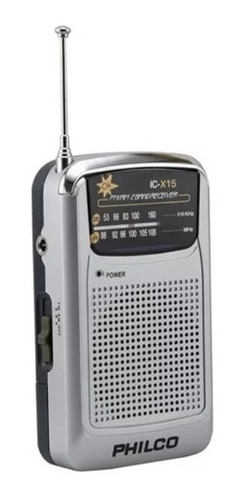 Radio Portátil De Bolsillo Philco Ic-x15 Am Fm