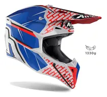 Comprar Capacete Airoh Wraap Idol Matt Vermelho Azul Motocross Fxm Cor vermelho - azul Desenho Six days france Tamanho do capacete 55-56