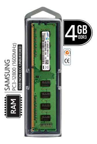 4gb Ddr3l 1600mhz Dual Rank 1.35v 240-pin Desktop Memory