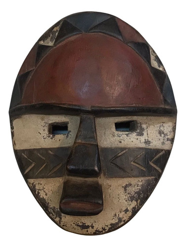 Máscara Africana De Madeira Original Decorativa