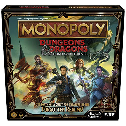 Monopoly Dungeons   Dragons Juego Mesa Ingles 2-5 Jugadores