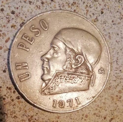 Moneda De 1 Peso Morelos 1971 En Buen Estado. 