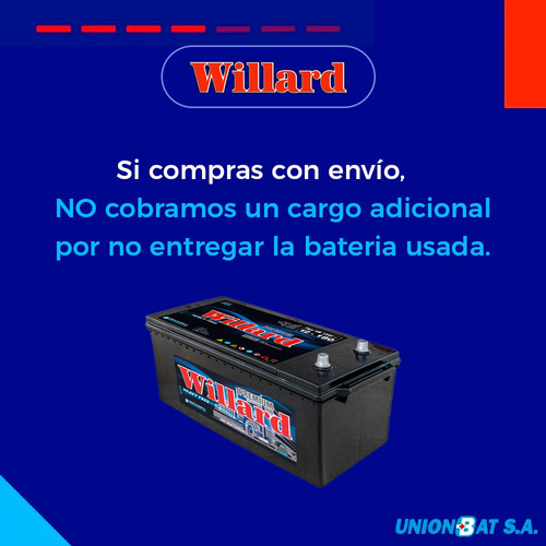 Bateria Willard Unionbat Ub 1240 12x180 Premium