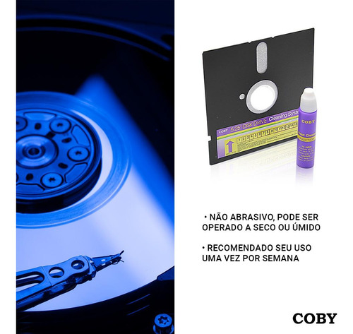 Limpador Para Driver De Computador 5,25 Coby