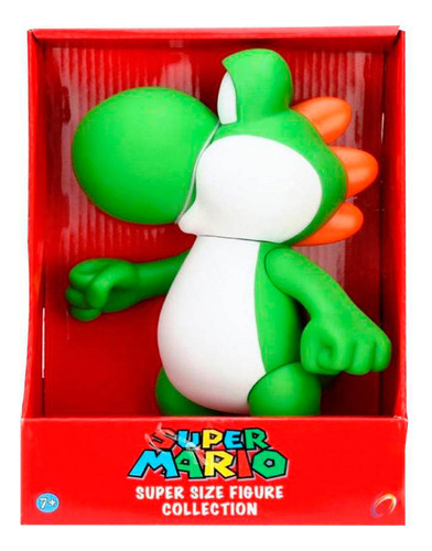 Boneco Yoshi Articulado 25cm Pvc Super Mario Bros