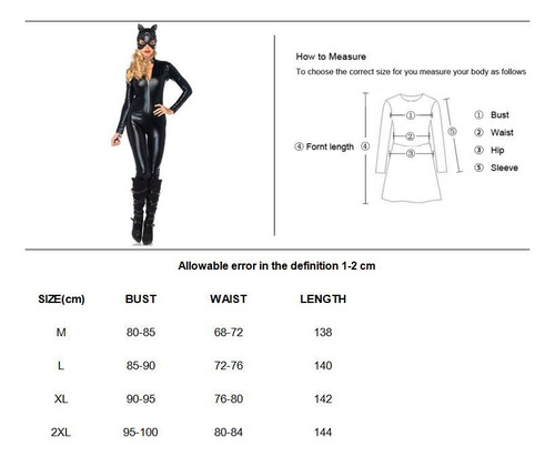 Traje De Gato Exótico Para Mulheres
