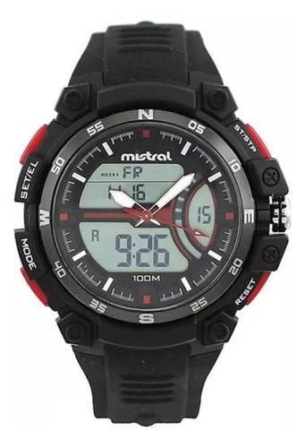 Reloj Mistral Gadx-mw-01 Ana-digi Caballero. Agte Oficial