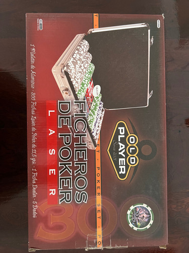 Valija Poker Old Player 300 Fichas Sin Naipes (Usado)