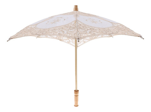 Niños Vintage Victoriana Boda Palo Encaje Parasol