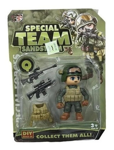 Figura Militar Con Accesorios Special Team